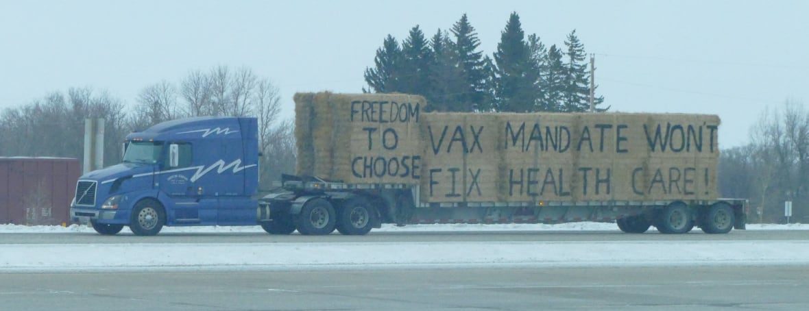 It has begun, Truckers protest vaccine mandate