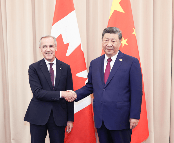 Mark Carney meeting Xi Jinping in South Korea, October 2025